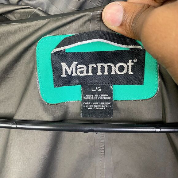 Marmot Gore Tex Jacket Womens L Minimalist Rain Full Zip Hooded Shell - Picture 11 of 14